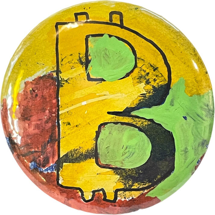 Bitcoin Button 3: $4 in BTC